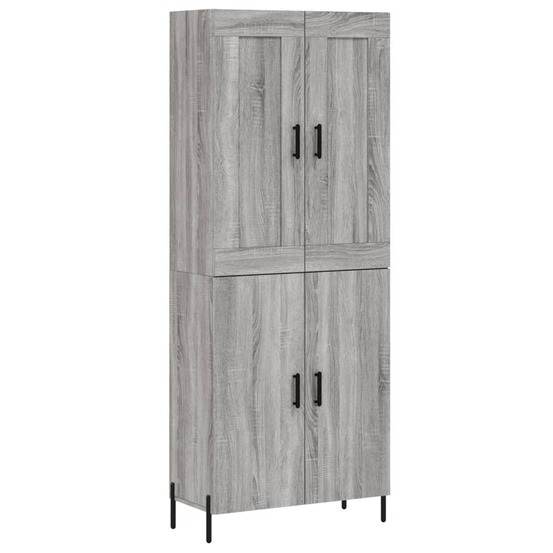 Buffet bahut commode armoire meuble de rangement organisateur cuisine salle de séjour salon haut sonoma 69,5 x 34 x 180 cm bo