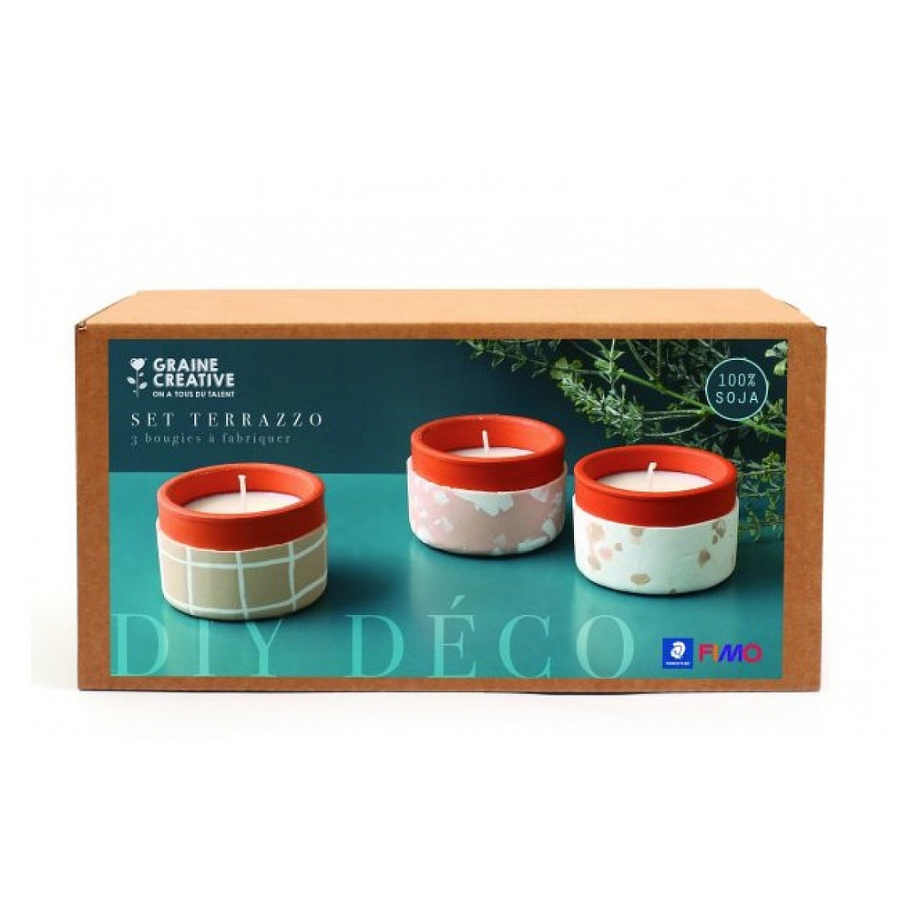 Set 3 bougies à fabriquer