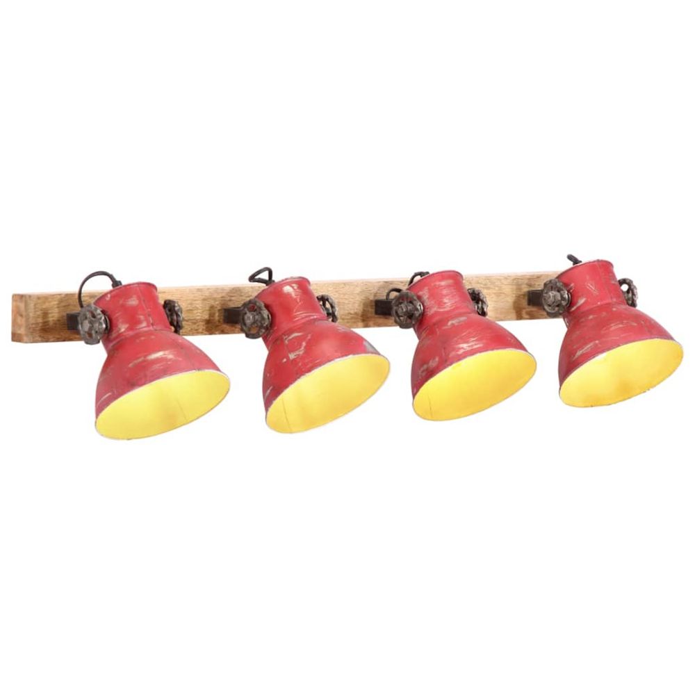 Lampe murale 25 w rouge délavé 90x25 cm e27