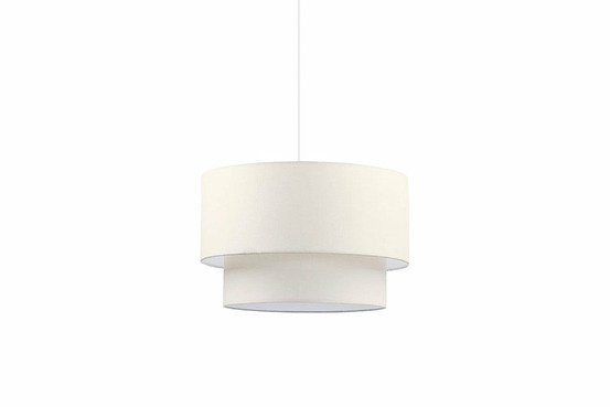 Suspension luminaire plafonnier abat jour blanc crème 30x20 cm