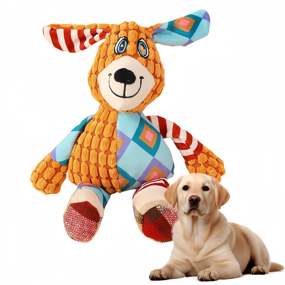 Jouet sonore pour chien chien en patchwork