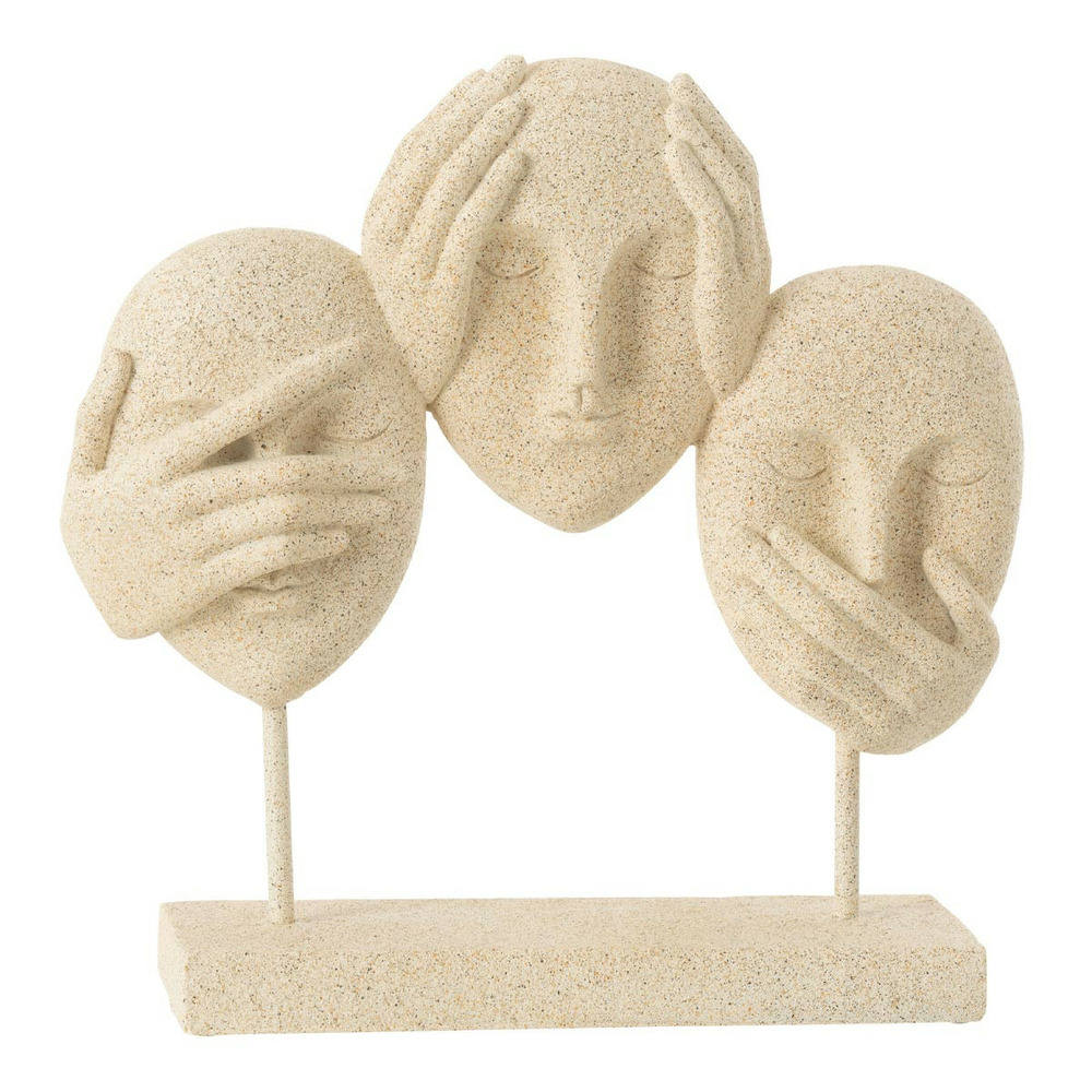 Statuette 3 visages sur socle 