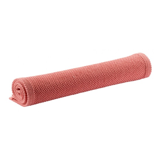 Tapis de bain uni etia corail 54 x 110 cm