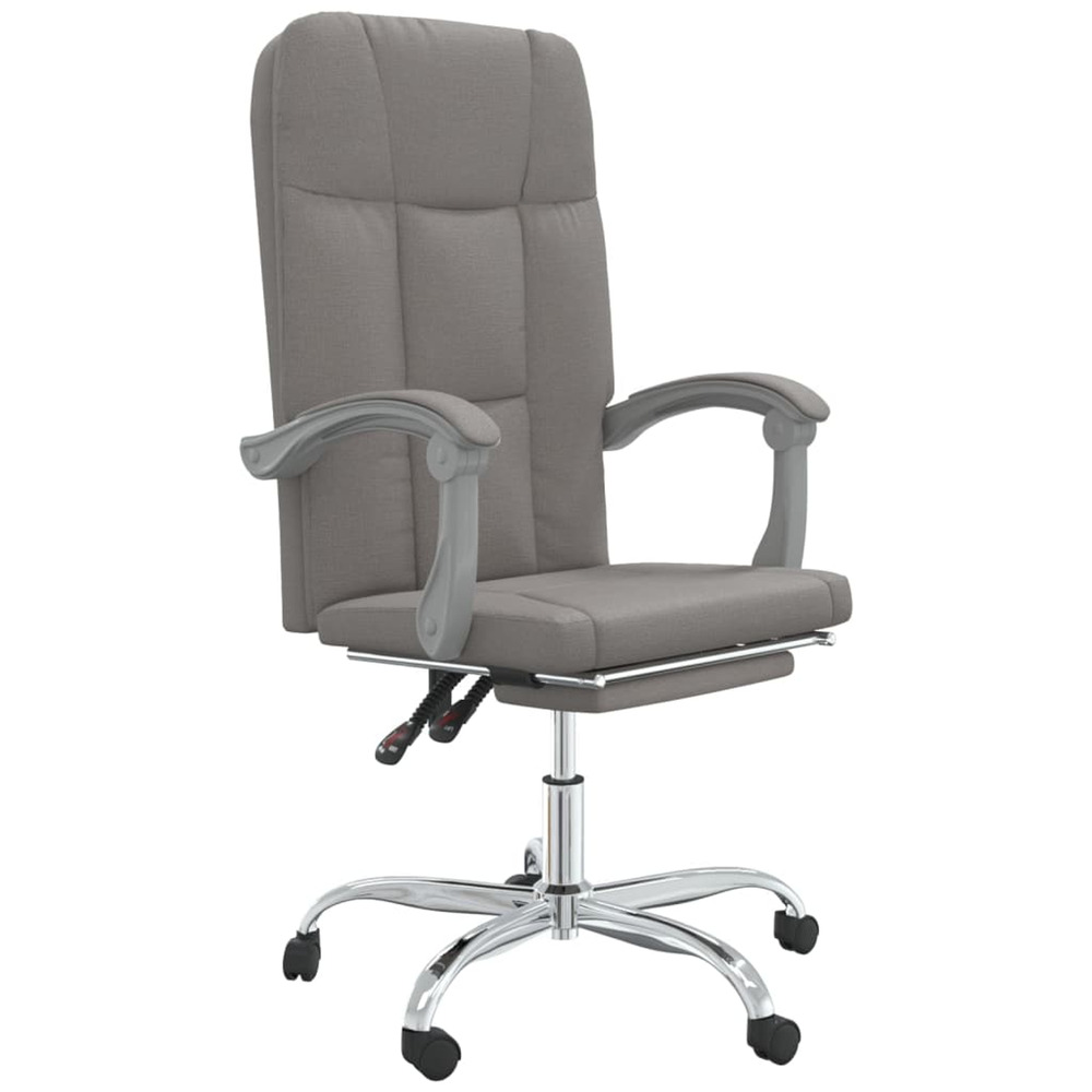 Fauteuil inclinable de bureau taupe tissu