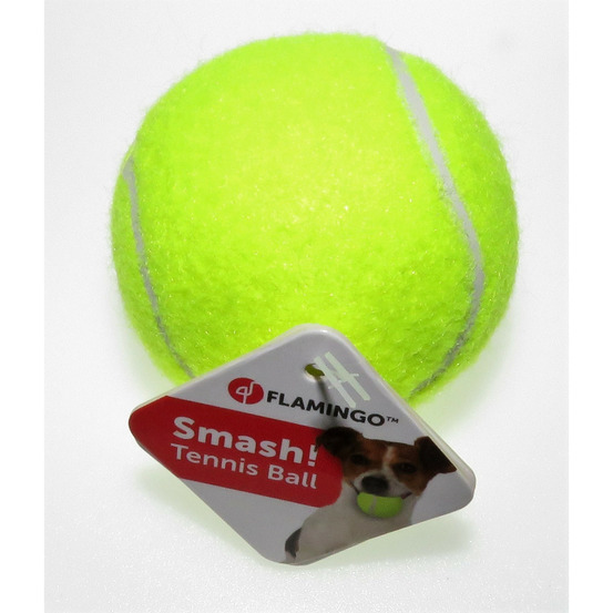 Balle de tennis ø 6 cm. Couleur jaune jouet pour chien