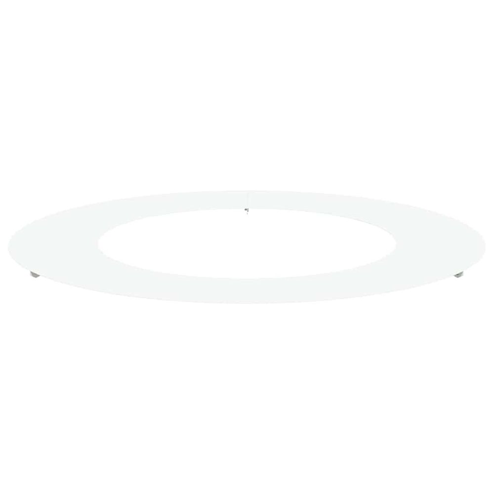 Adapté pour anneau d'arbre plat blanc ø50/80 cm acier