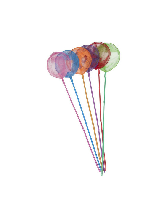 4 épuisette ø 17 cms bambou. Longueur 90 cms. Plusieurs couleurs disponibles.