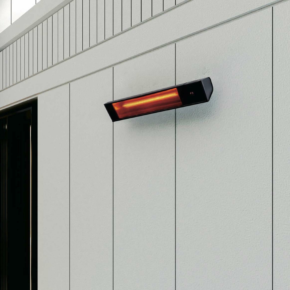 Chauffage infrarouge cristal noir sined caldo vetro nero 2000