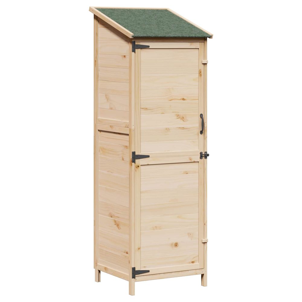 Abri de jardin avec toit naturel 59,5 x 56 x 176,5 cm