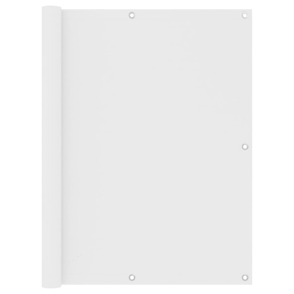 Écran de balcon blanc 120x500 cm tissu oxford