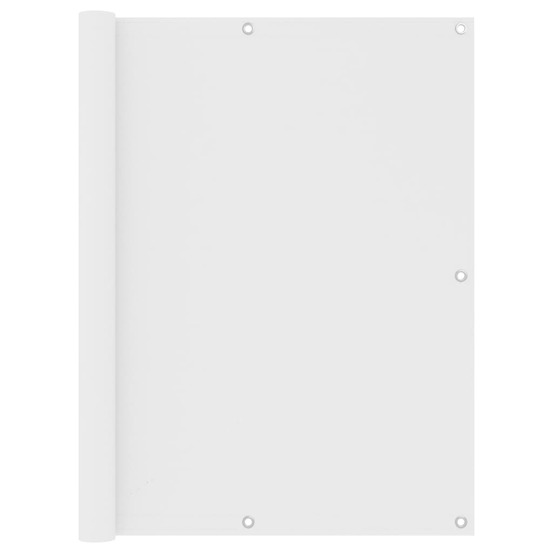 Écran de balcon blanc 120x500 cm tissu oxford