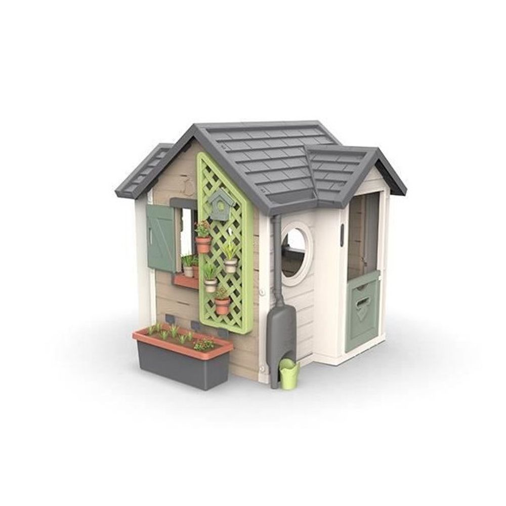 Life - garden house - maison theme jardinage - jardiniere, treillis, mangeoire a oiseaux, récupérateur d'eau - des 2 ans