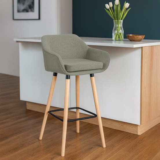 Tabouret de bar grant tissu