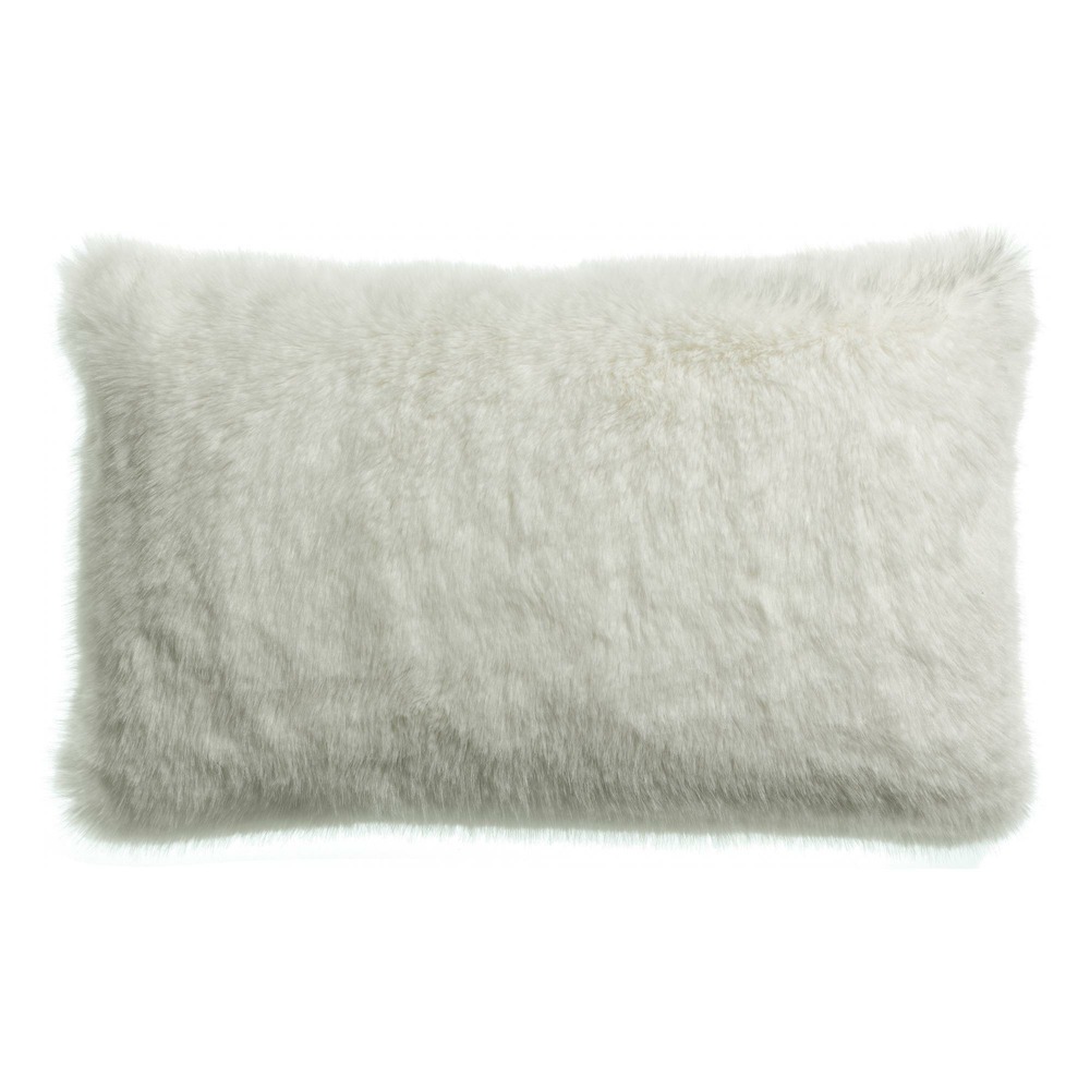 Coussin recyclé nolan neige 40 x 65 cm