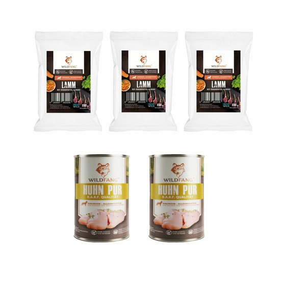 Wildfang - coffret gourmet adulte - aliments secs et humides - poulet