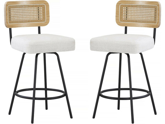 Lot de 2 chaises hautes en tissu