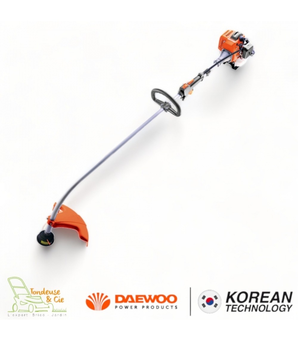 Coupe-bordure thermique daewoo - moteur 26 cm3, 1 cv - poignée delta et accessoires inclus datr300