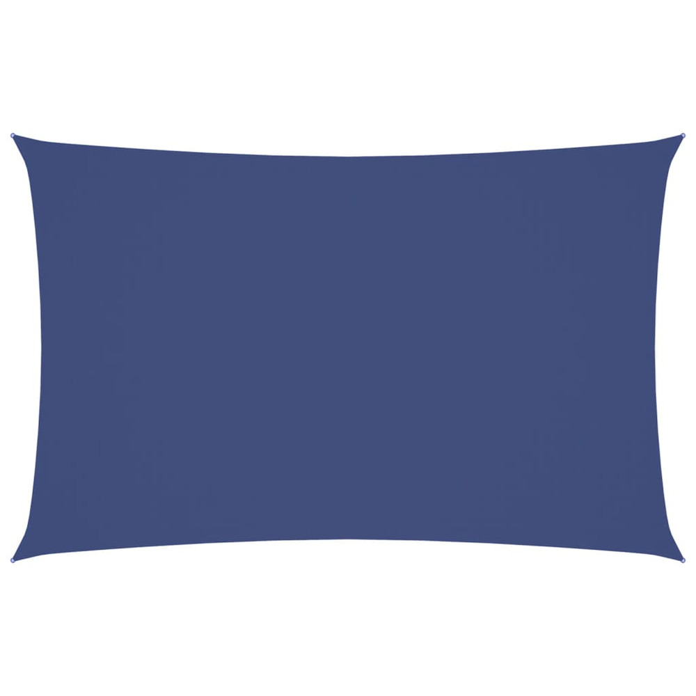 Voile de parasol tissu oxford rectangulaire 2x5 m bleu