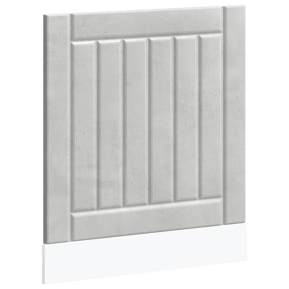 Panneau de lave-vaisselle lucca gris béton bois d'ingénierie