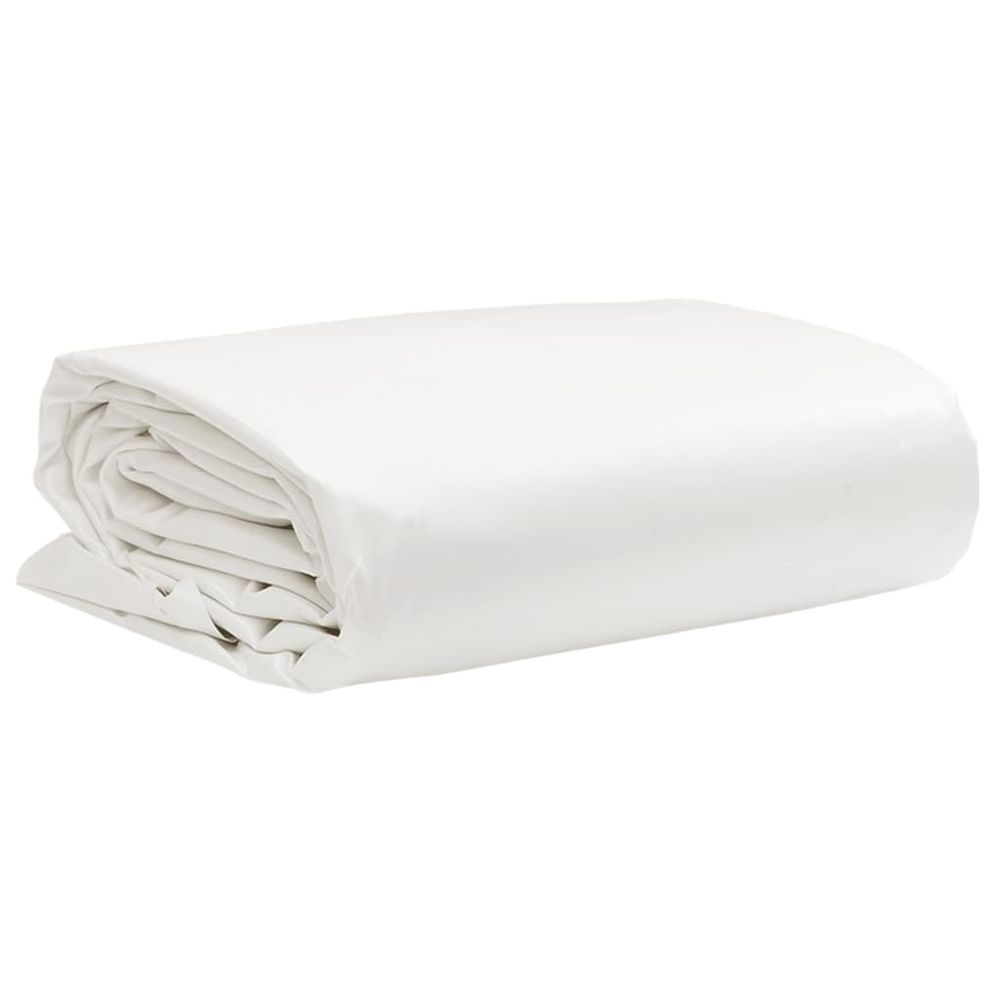 Bâche 650g / m² blanc 2,5 x 3,5 m toile avec revêtement en pvc