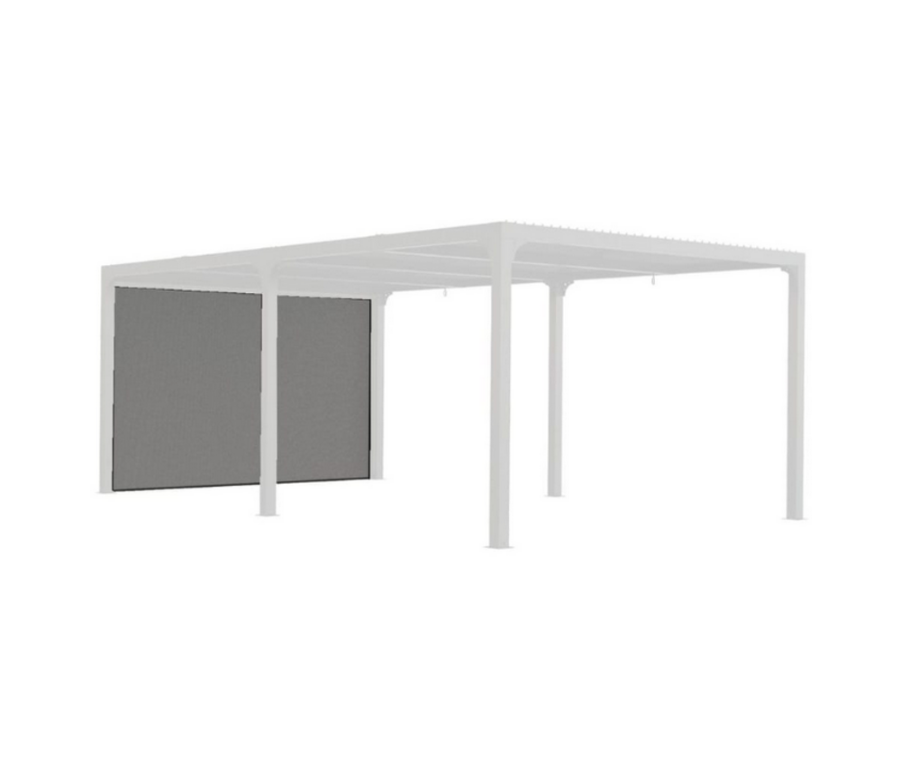 Rideau pour pergola bioclimatique gris - per bi r36