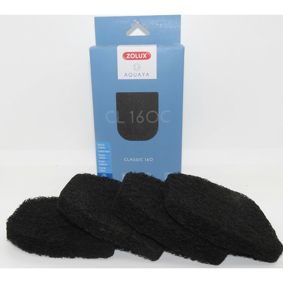 Mousse charbon cl 160 c pour pompe classic 160 pour aquarium