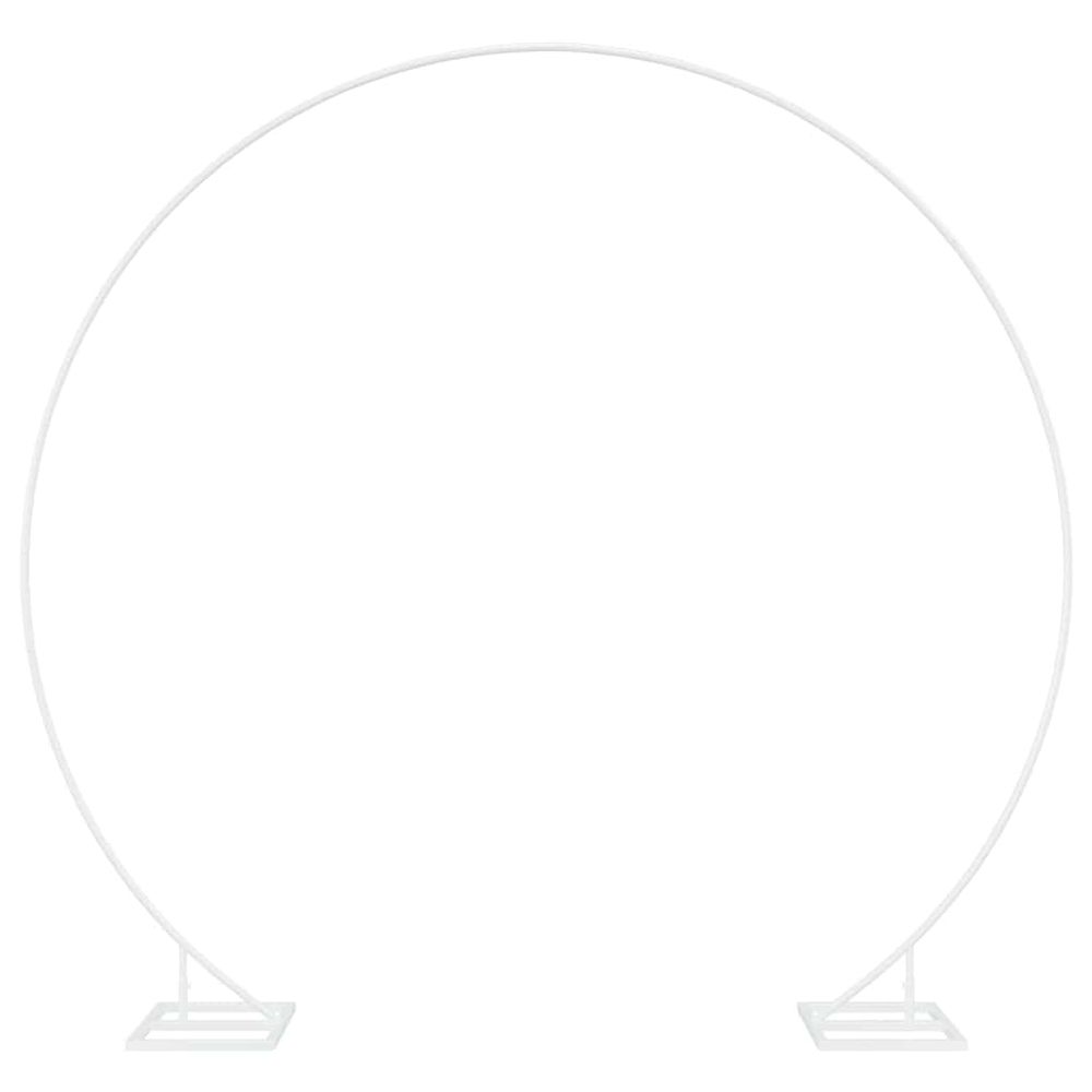 Arche de mariage simple blanc 220 x 45 x 200 cm acier