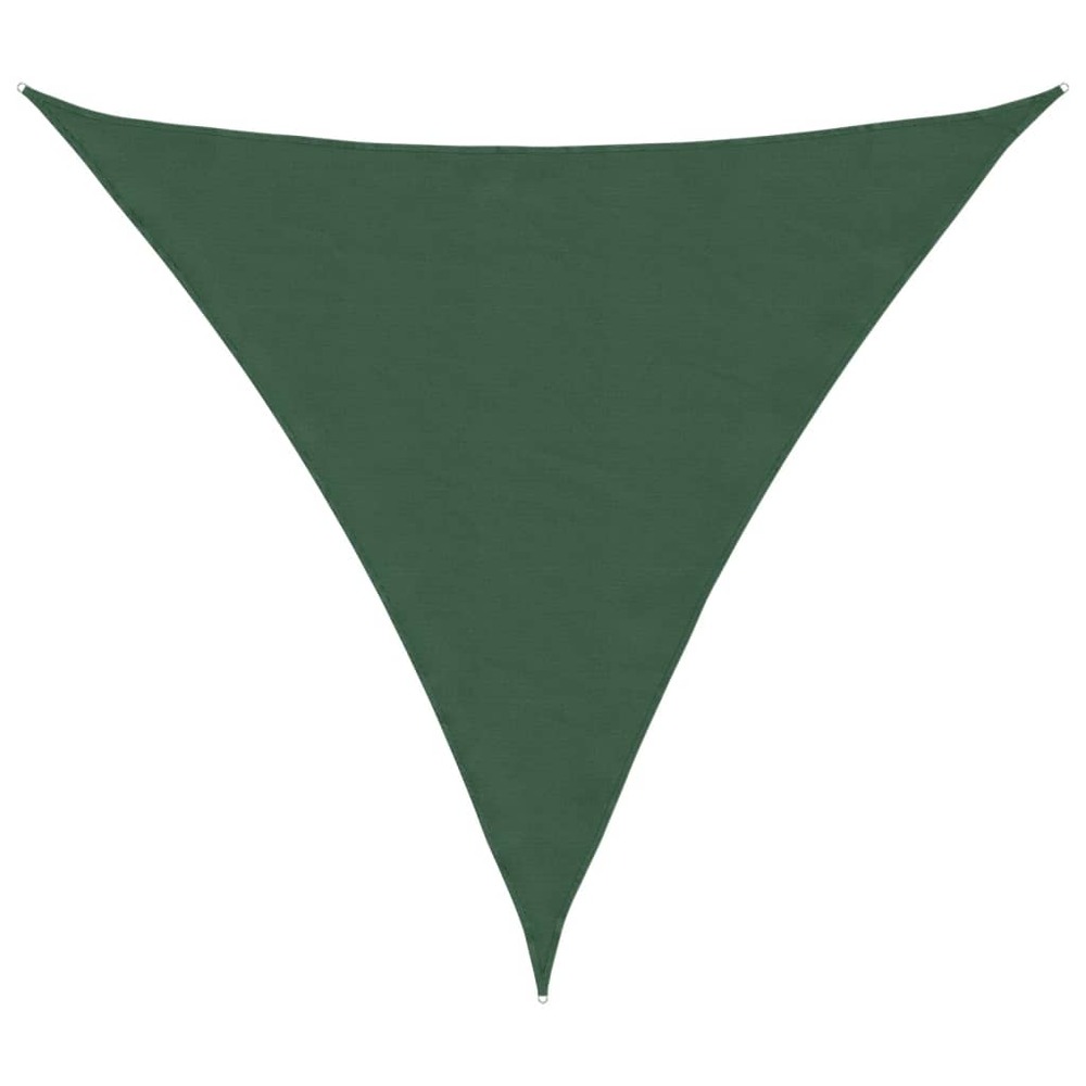 Voile parasol tissu oxford triangulaire 3x3x3 m vert foncé