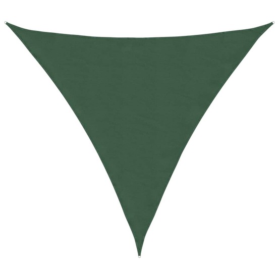 Voile parasol tissu oxford triangulaire 3x3x3 m vert foncé