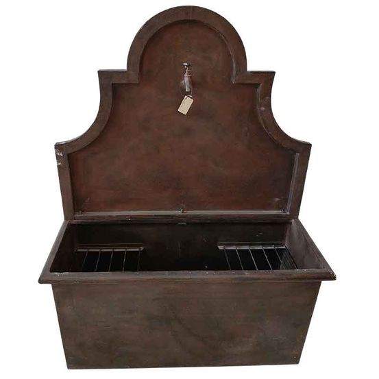 Grande fontaine murale marron 100x38x131cm