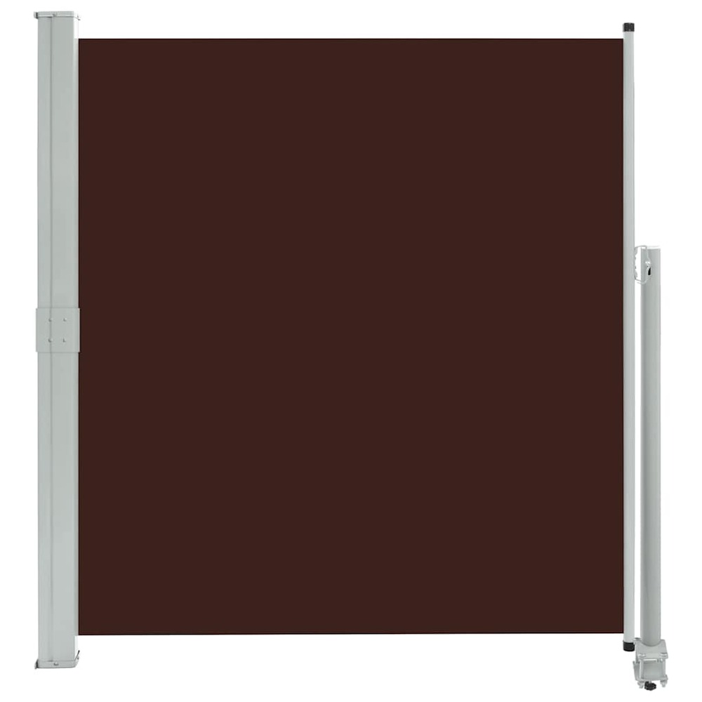 Auvent latéral rétractable de patio 140 x 300 cm marron