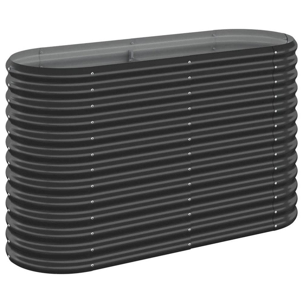 Lit surélevé de jardin acier galvanisé anthracite