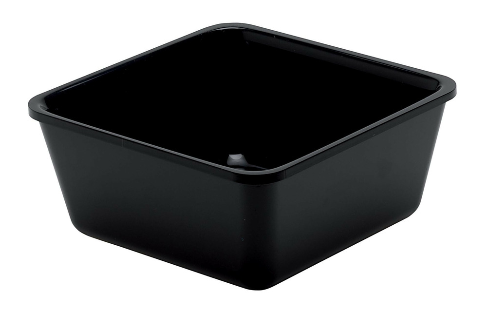 Saladier carré noir plexiglas 1500ml - l2g