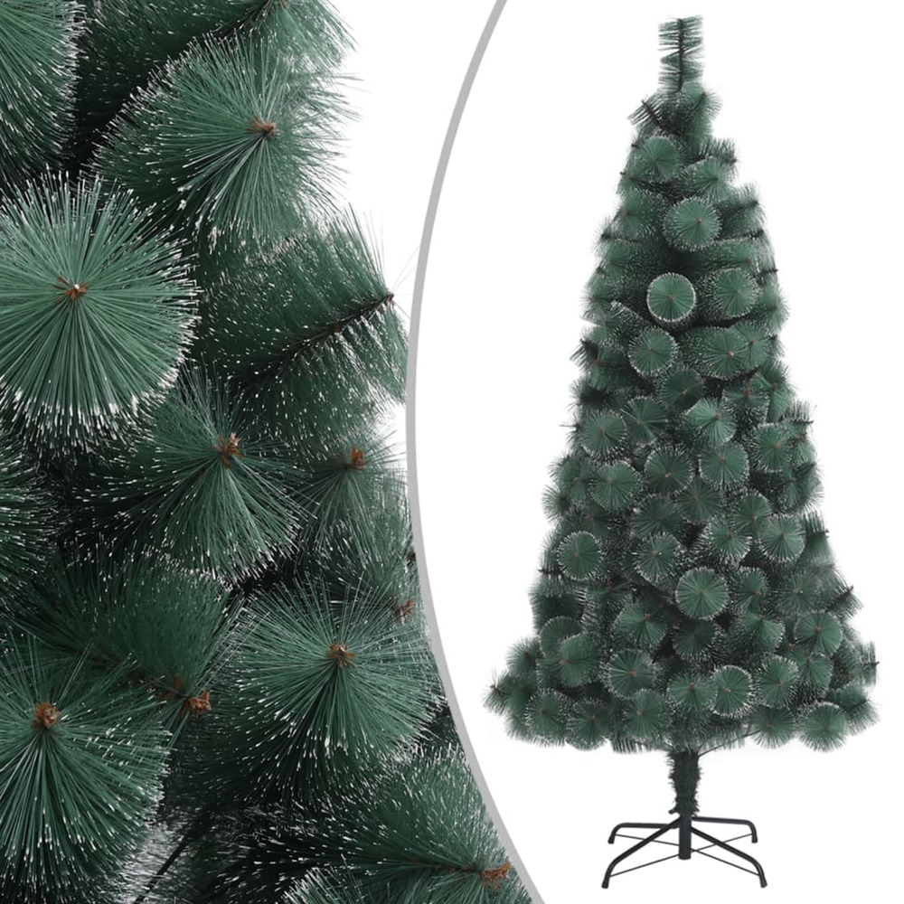 Sapin de noël artificiel avec support vert 120 cm pet
