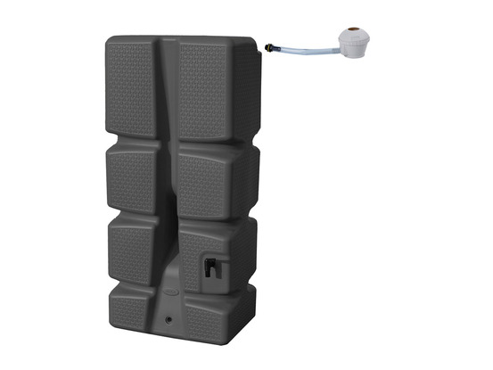 Récupérateur d'eau de pluie 310 l récup'éco + kit collecteur - coloris anthraci