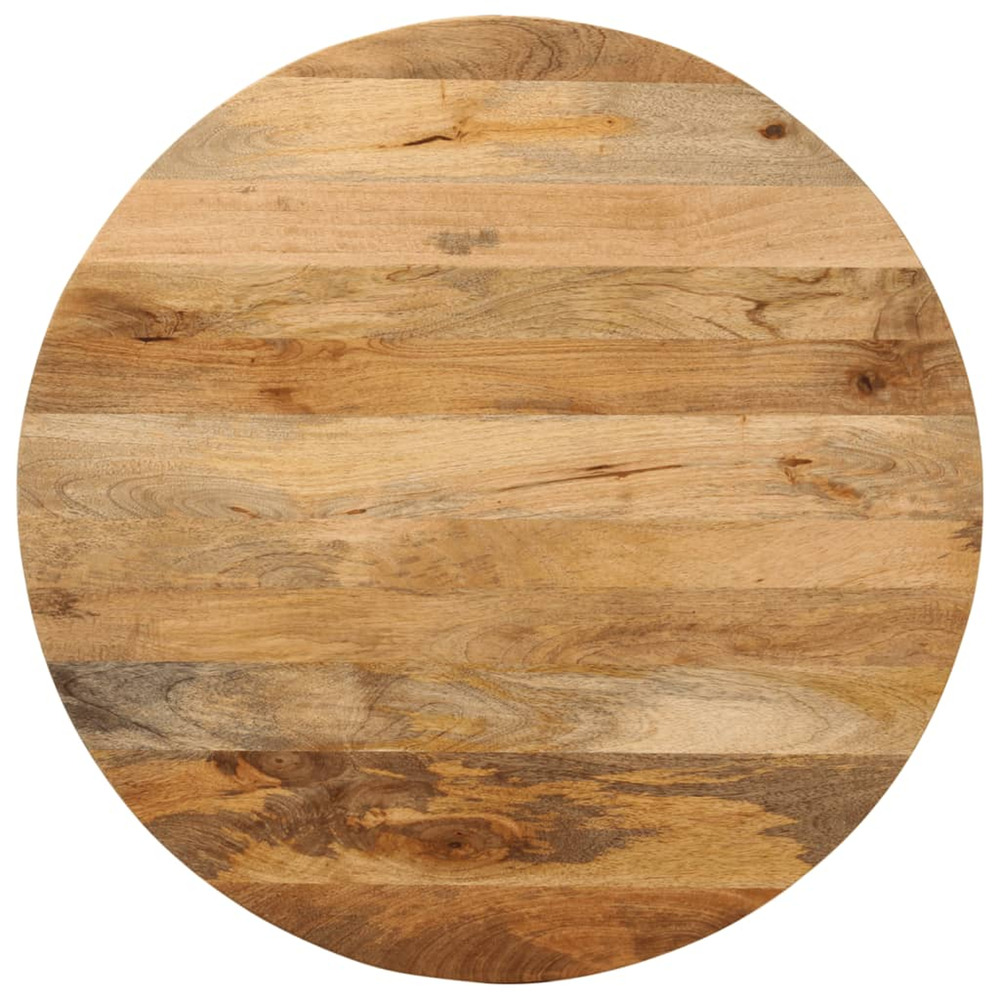 Dessus de table ø 80x3,8 cm rond bois de manguier massif