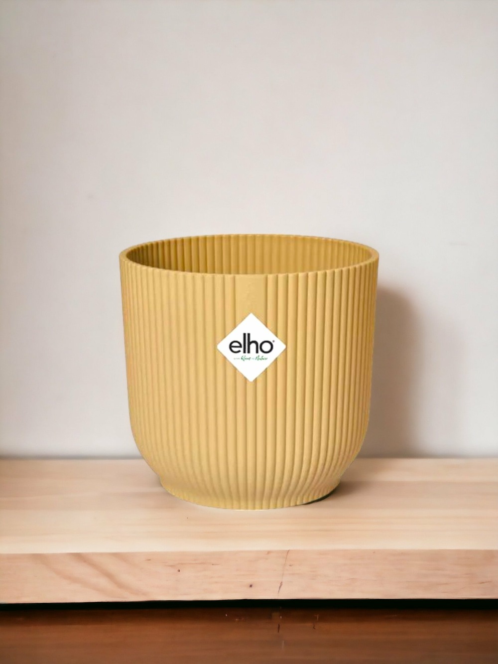 Cache-pot elho vibes jaune 18cm