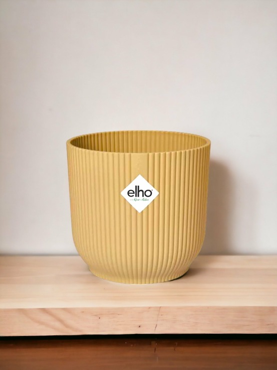 Cache-pot elho vibes jaune 18cm