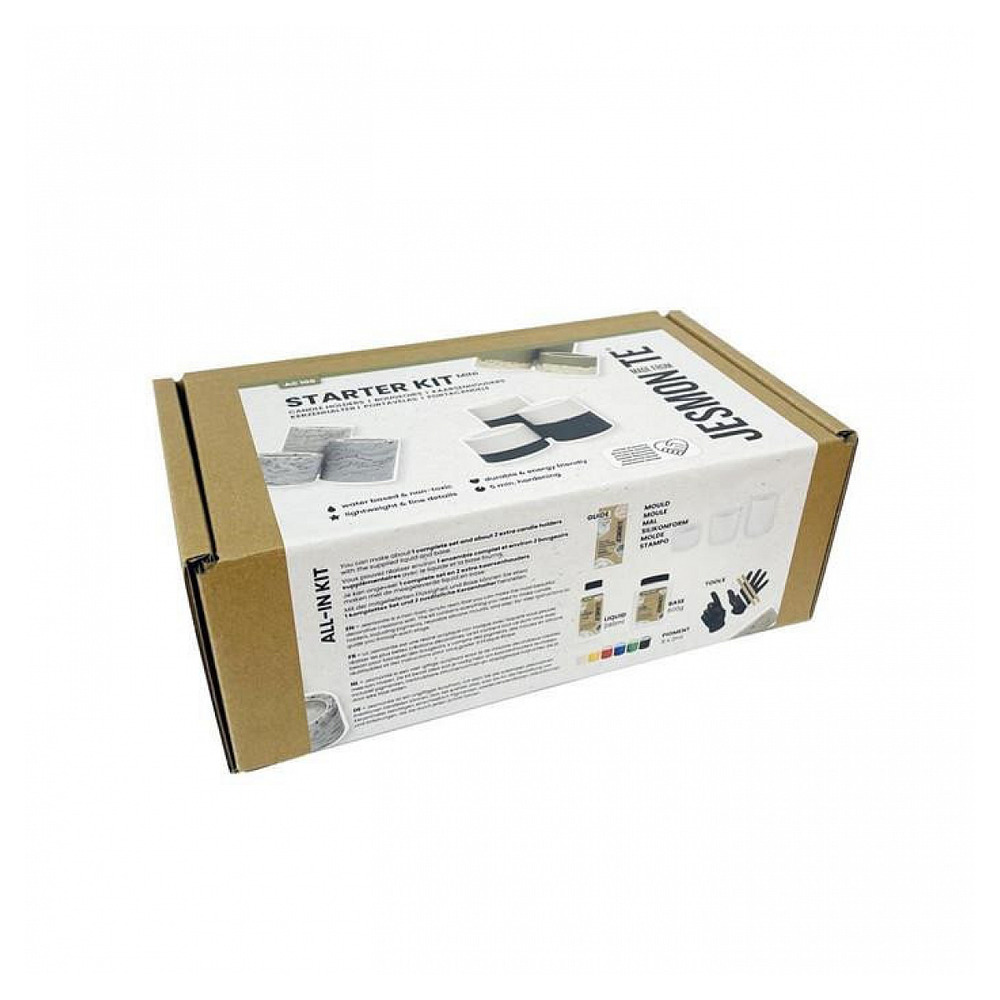 Coffret jesmonite - starter kit bougeoirs