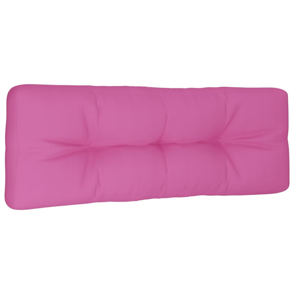Coussin de palette rose 120x40x12 cm tissu