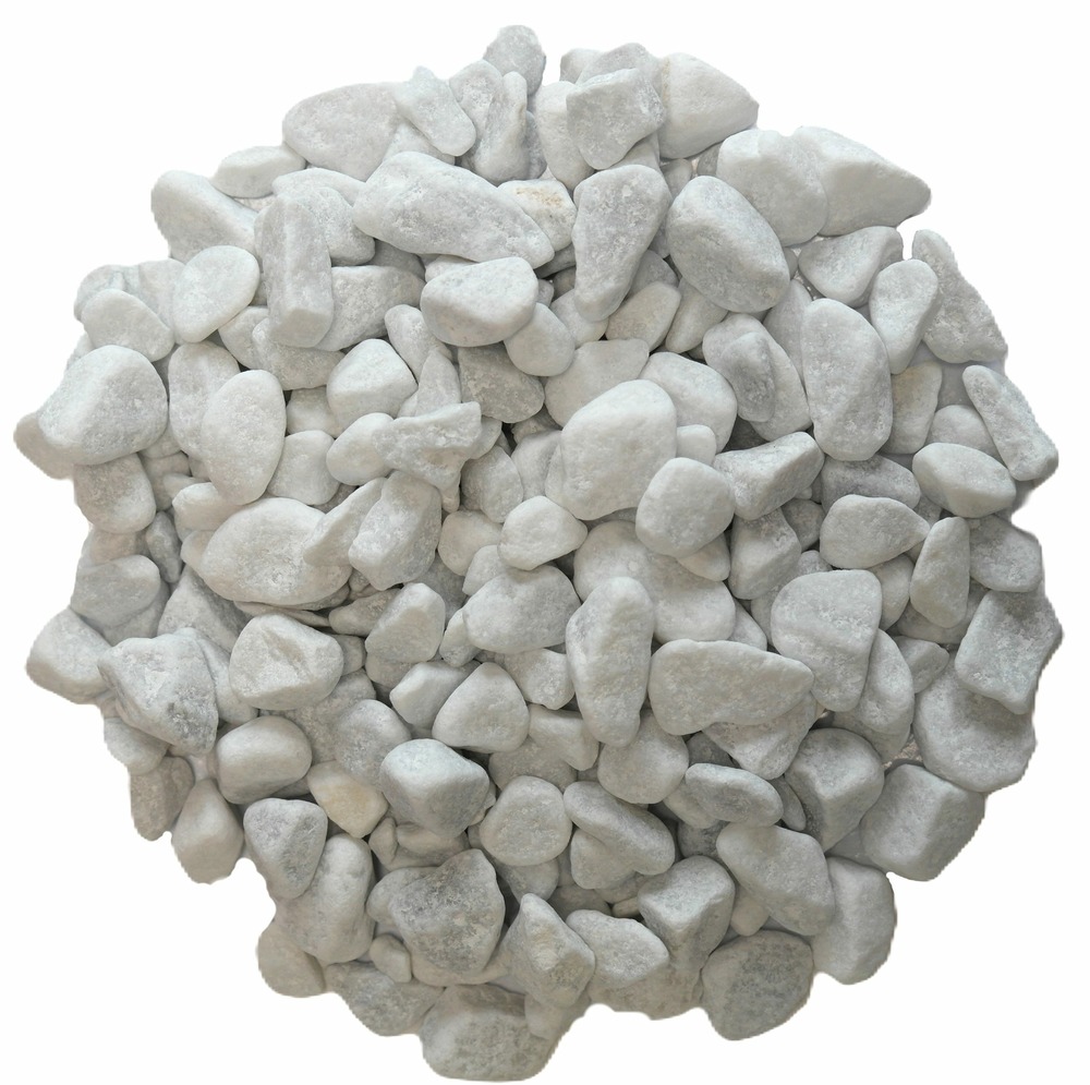 Galet roulé blanc carrare 7/15 en big bag d'1T