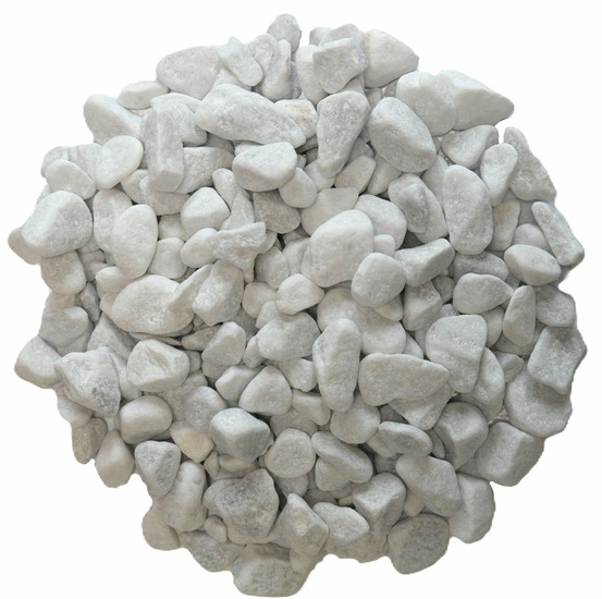 Galet roulé blanc carrare 7/15 en big bag d'1T