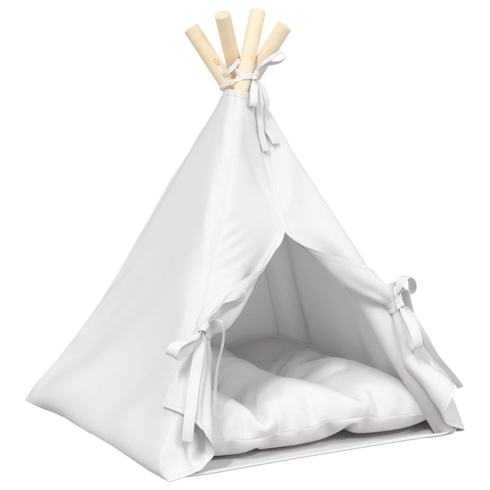 Teepee pour animaux de compagnie avec coussin 40 x 40 x 50 cm