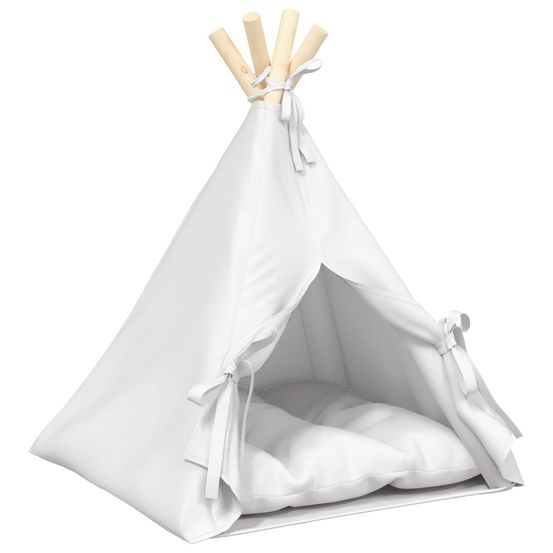 Teepee pour animaux de compagnie avec coussin 40 x 40 x 50 cm