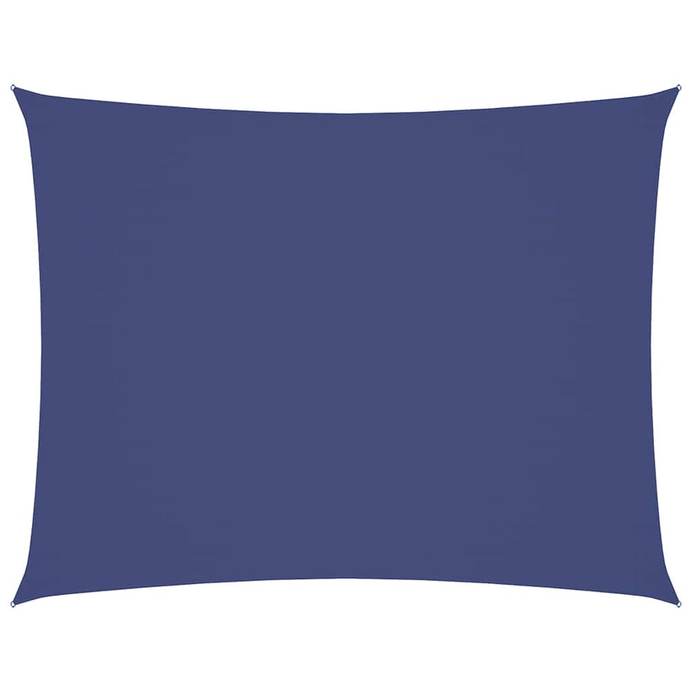 Voile de parasol tissu oxford rectangulaire 4x6 m bleu