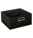 Boîte de rangement noir 31 x 31 x 15 cm