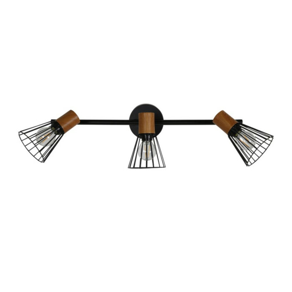 Plafonnier 3 spots atticus 48cm noir