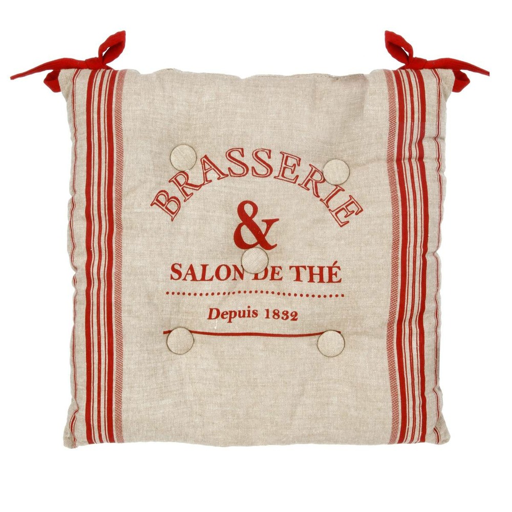 Galette de chaise bistrot - coton - 40x40 cm