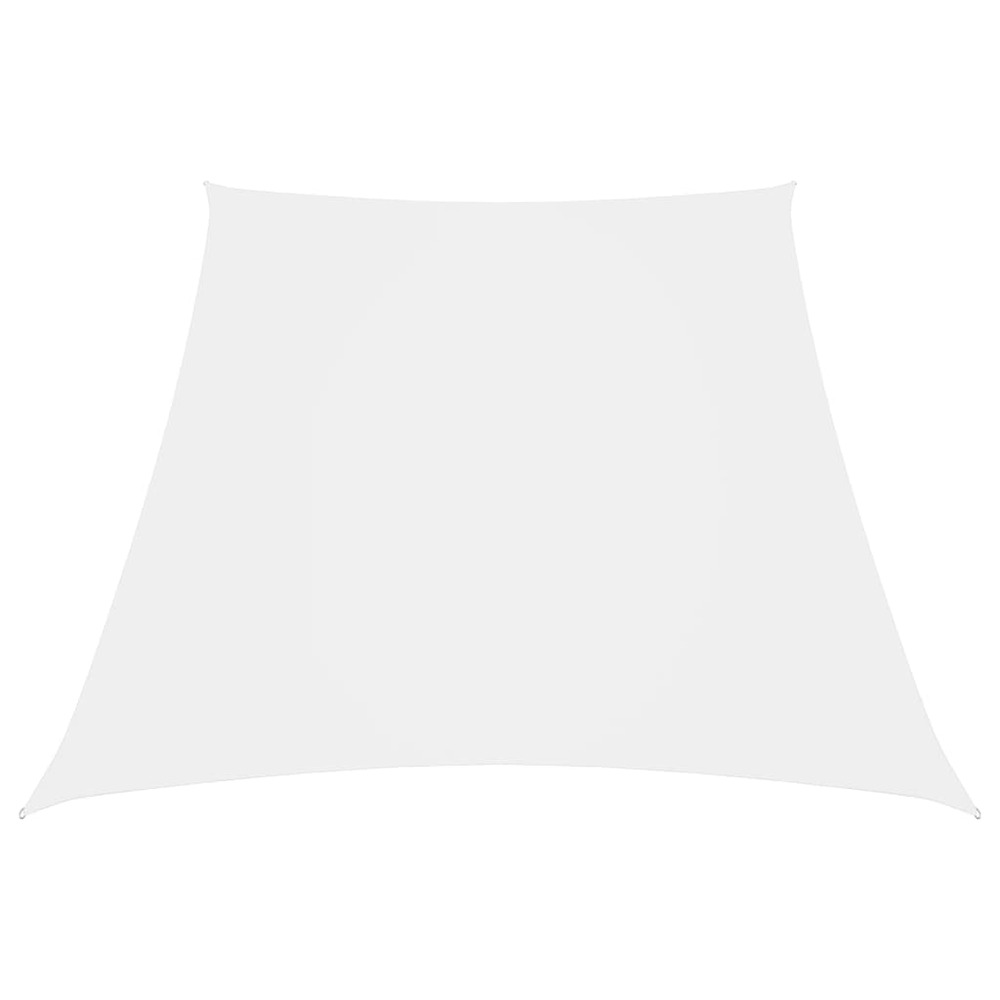 Voile toile d'ombrage parasol tissu oxford trapèze 3/5 x 4 m blanc