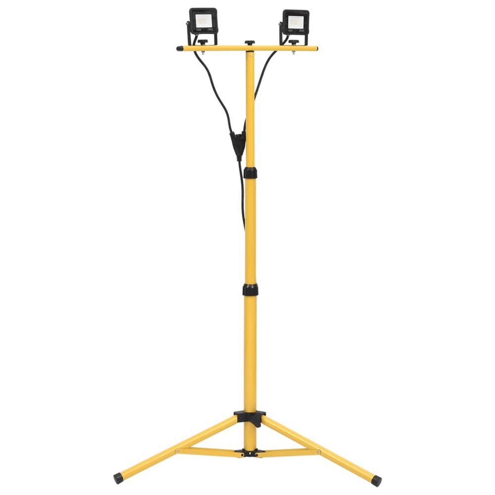 Projecteur à led avec trépied 2x10 w blanc froid